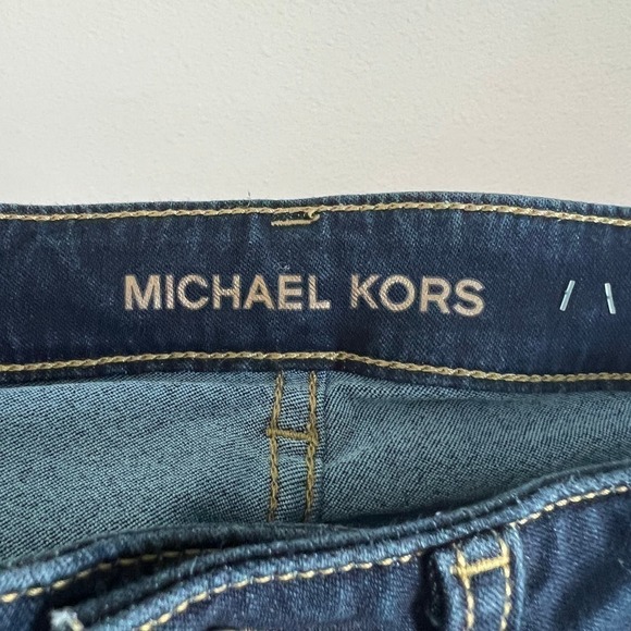 Michael Kors Izzy Skinny Jeans Women's 8 Mid Rise Dark Wash Stretch Denim - Picture 5 of 6